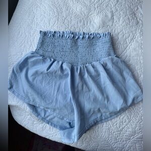 Blue athletic shorts